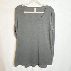LuLaRoe Gray Long Sleeve Shirt